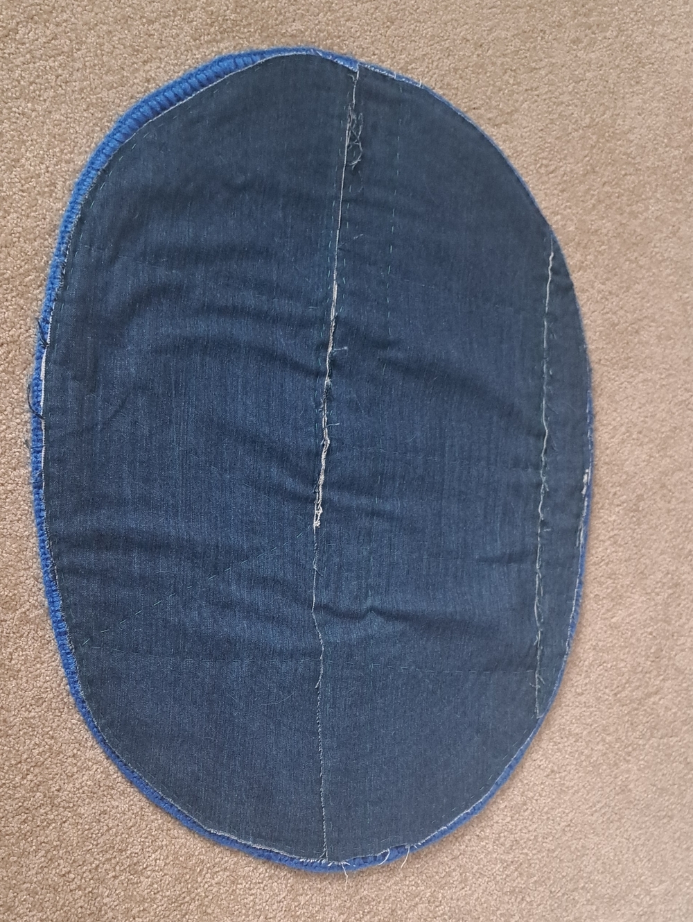 Handmade Crochet Fabric Rug - Picture 3 of 6